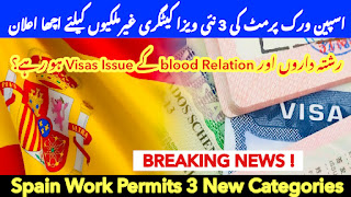 اسپین ورک پرمٹ کی 3 نئی ویزا کیٹگری غیرملکیوں کیلئے اچھا اعلان