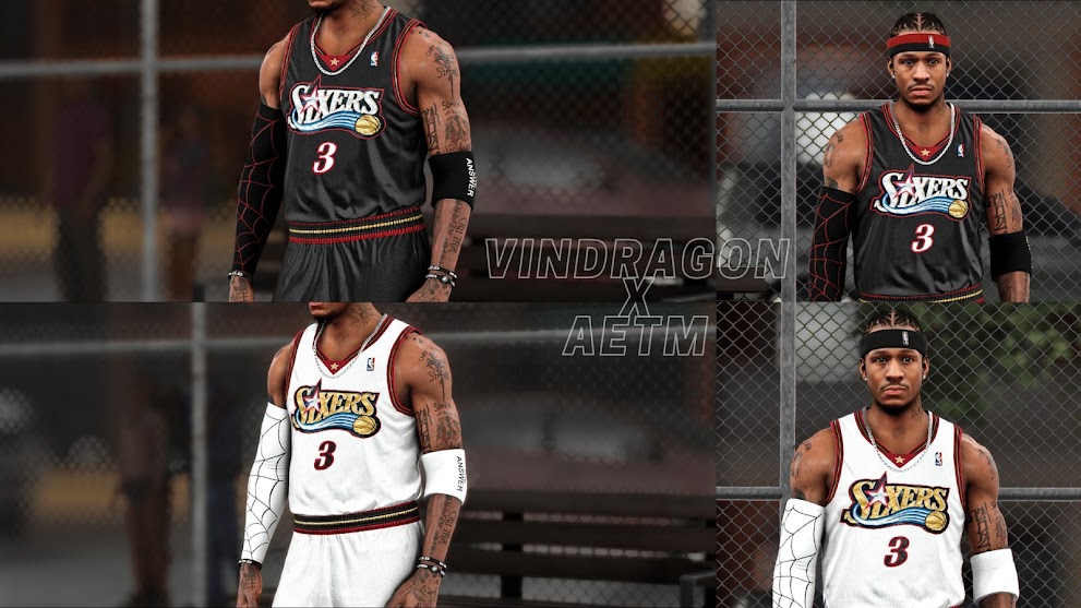 Allen Iverson Cyberface by AeTM and VinDragon | NBA 2K22