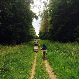 Cycling through Thorpe Forest