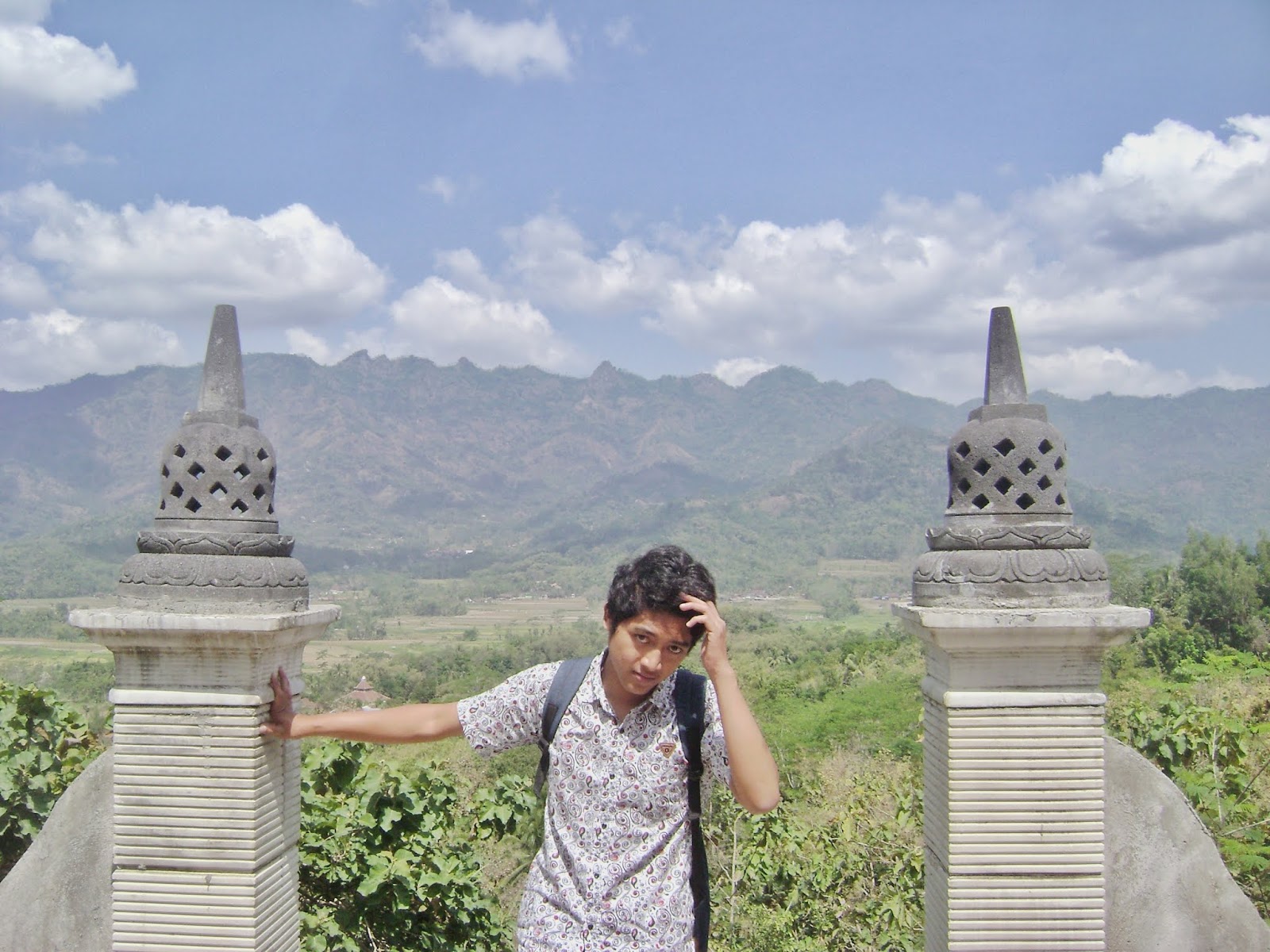 The Other Way to See Borobudur Temple From Far is From Chicken Church