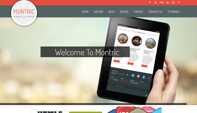 Montric Gallery Blogger Template
