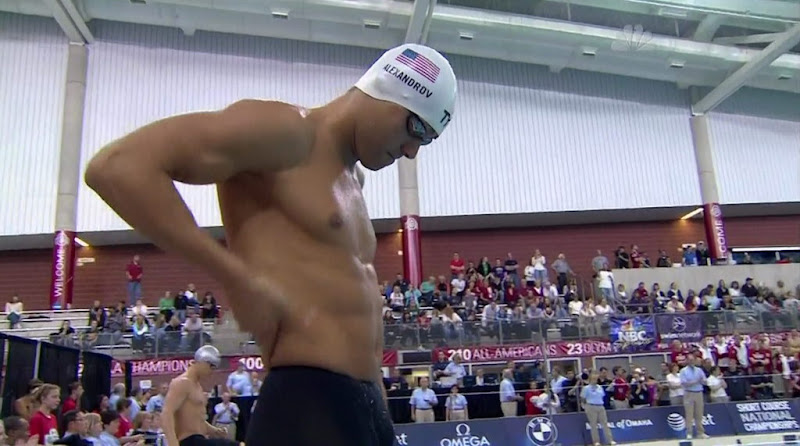 Michael Alexandrov Shirtless at Short Course National Championships 2010