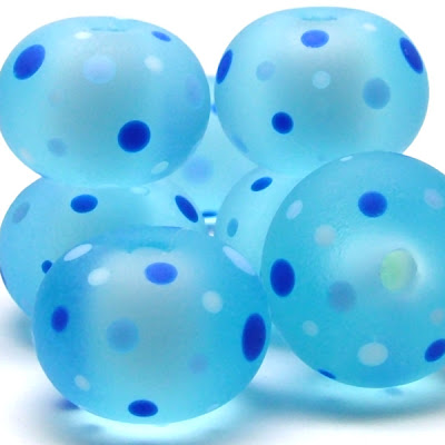 Etched Lampwork Glass Beads