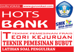 bank soal teknik pemesinan