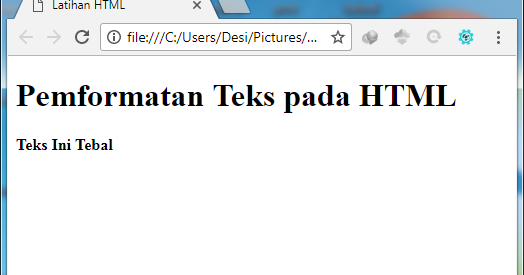 Tutorial Belajar HTML 9 : Mengubah Format Text - Web Design Purbalingga