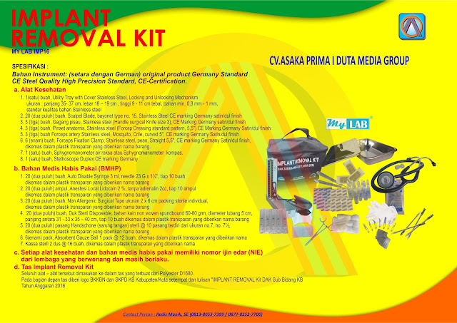  implant removal kit 2016, implant removal 2016, implant removal kit, harga implant removal kit 2016, jual implant removal kit bkkbn 2016, jual implant removal kit