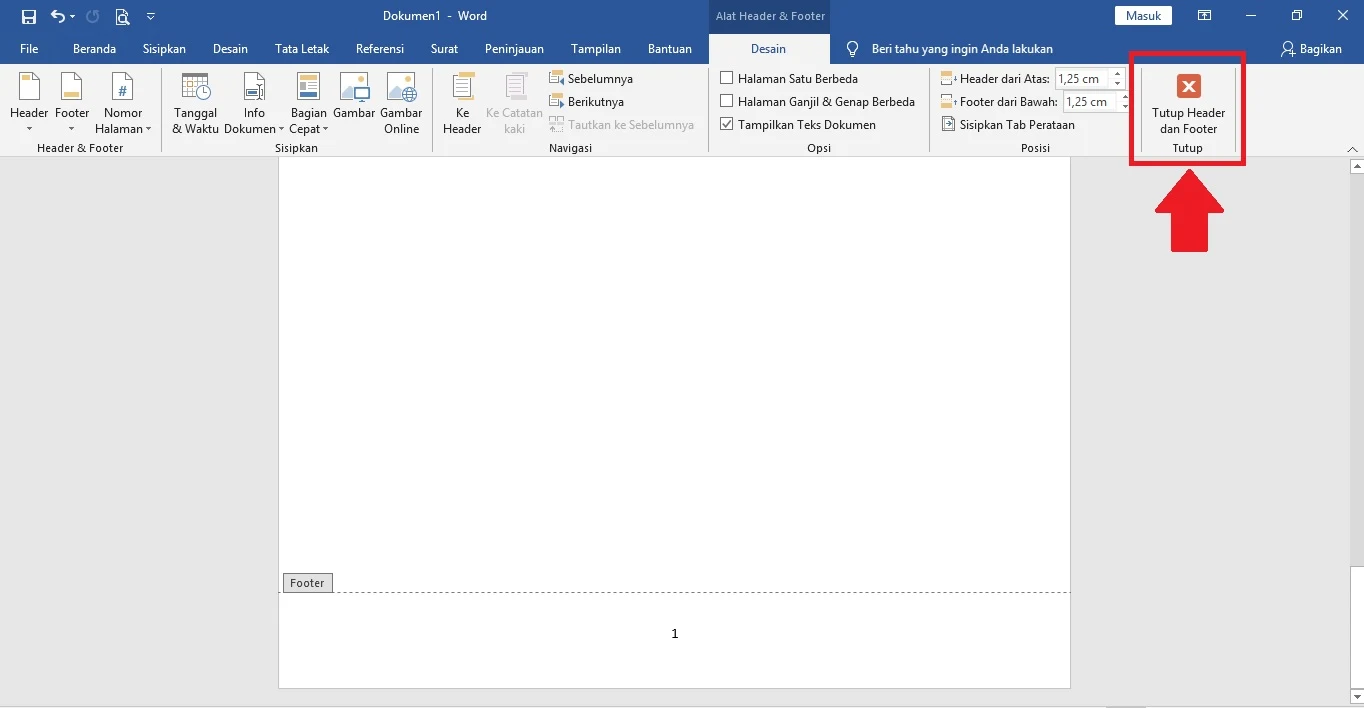 Cara Membuat Nomor Halaman Berbeda Pada Microsoft Word 4