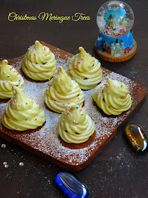 xmas tree, christmas meringue trees