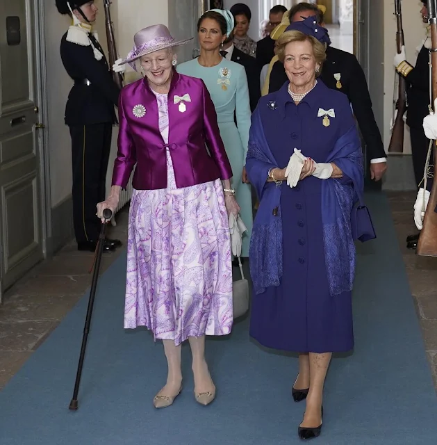 Crown Princess Victoria in By Malina, Princess Madeleine in Emilia Wickstead, Crown Princess Mary in Erdem
