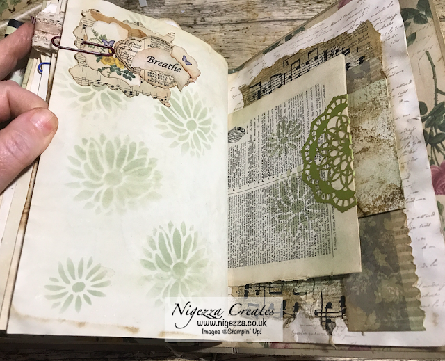 Nigezza Creates My First Junk Journal: Finishing Off Pages #1