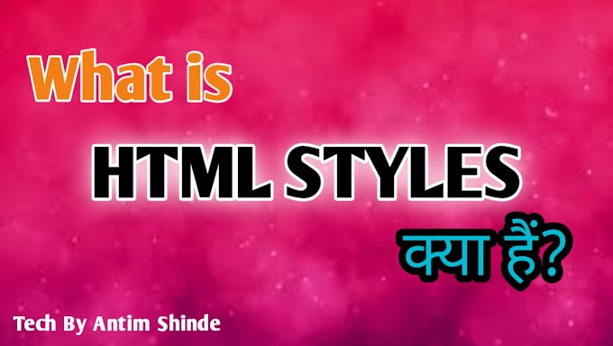 What Is HTML Style In Hindi ? |  HTML शैली (Style) क्या है?