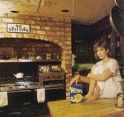 carrie fisher in the kitchen