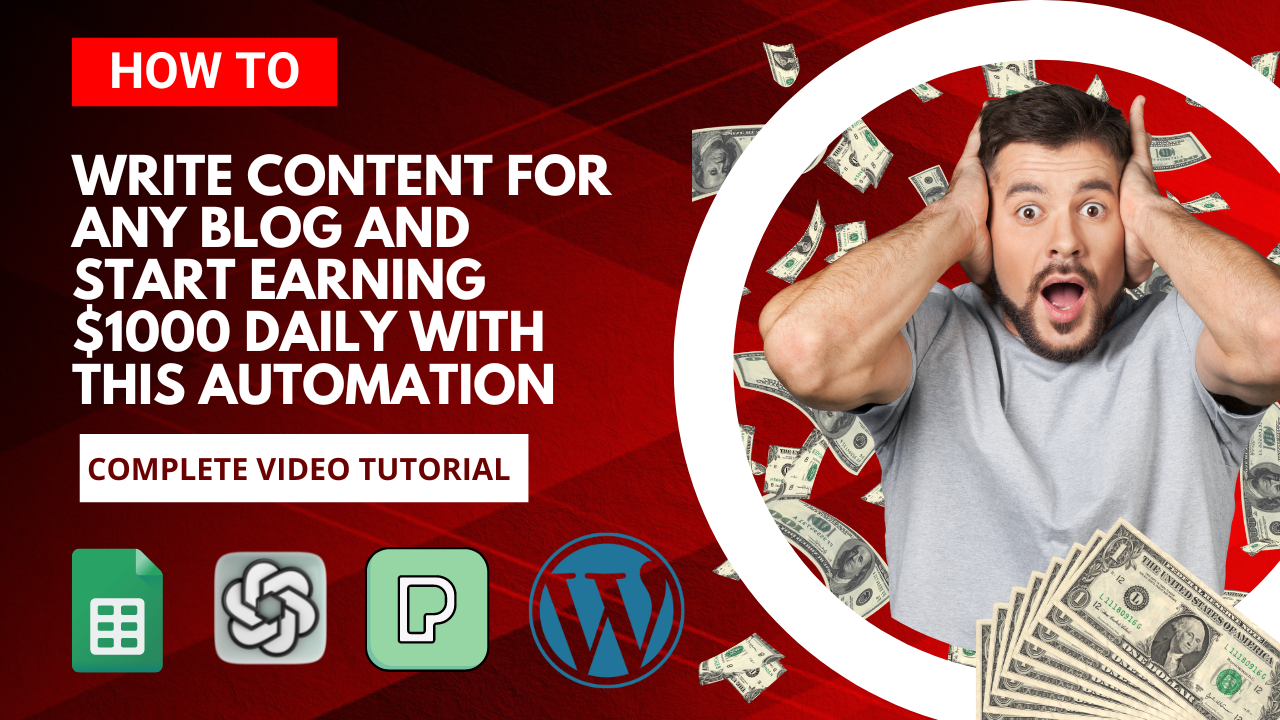 How to write amazing content for any niche with Chat GPT | Complete Automation | Step by Step Tutorial |