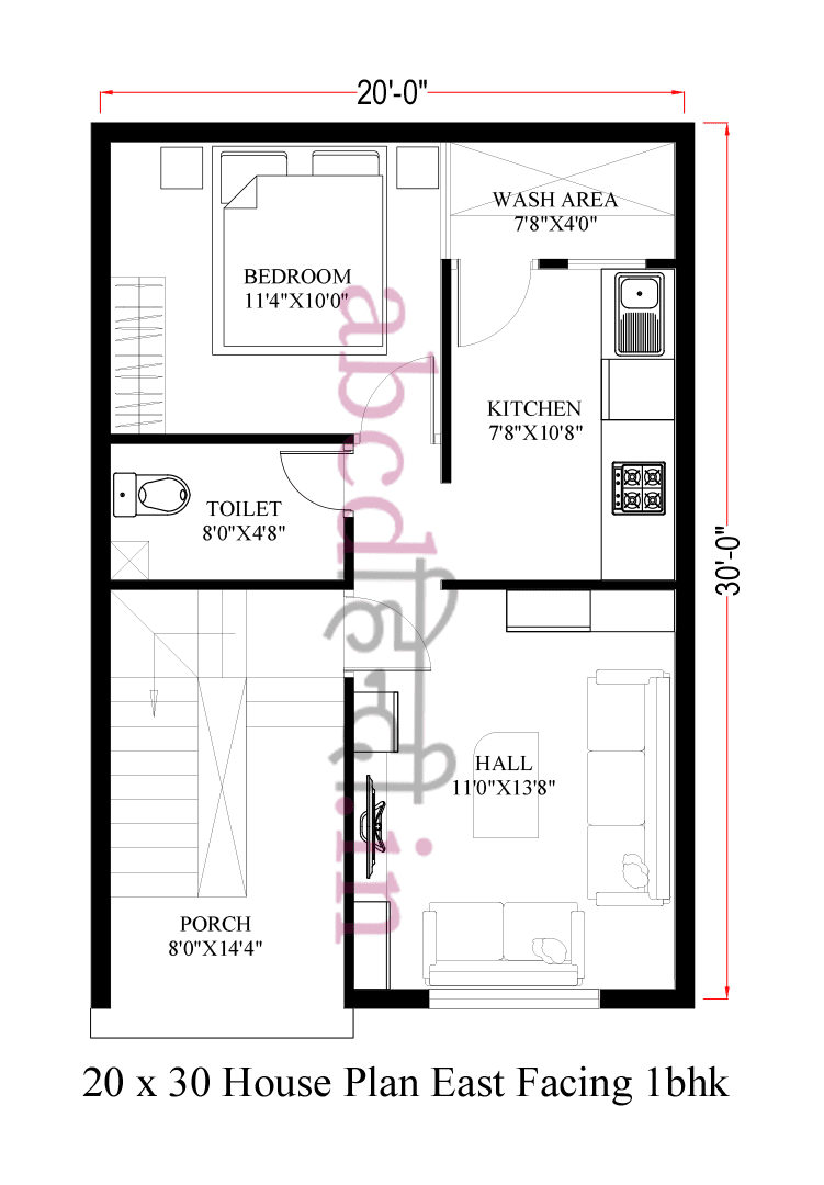 20x30 east facing house plans