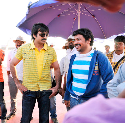 ravi teja veera movie working stills