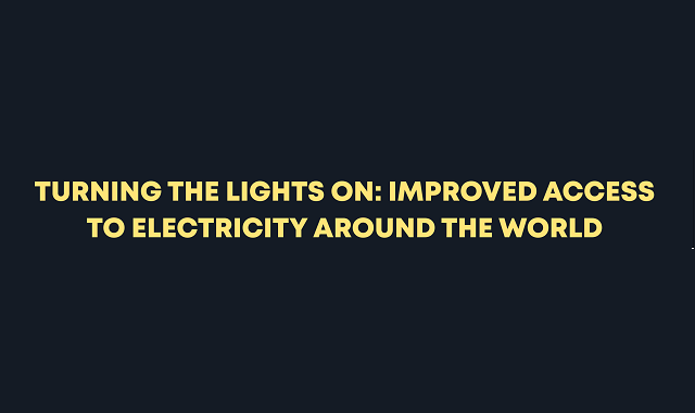 Electricity access around the world over the decade