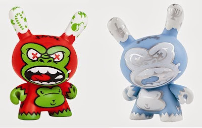 HolidAPE 3 Inch Dunny Vinyl Figures by MAD - Christmas & Chase Hanukkah HolidAPE