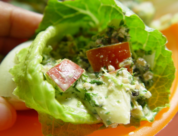 Creamy Tabbouleh Salad Lettuce Wraps