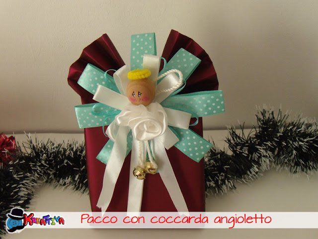 Confezioni regalo handmade con coccarda angelo