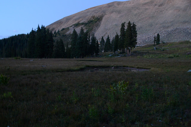 two little ponds in a cirque