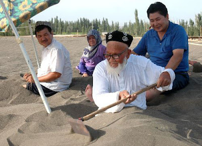 sand therapy in Xinjiang