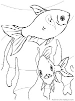 Aquarium Fish Printable Coloring Sheet