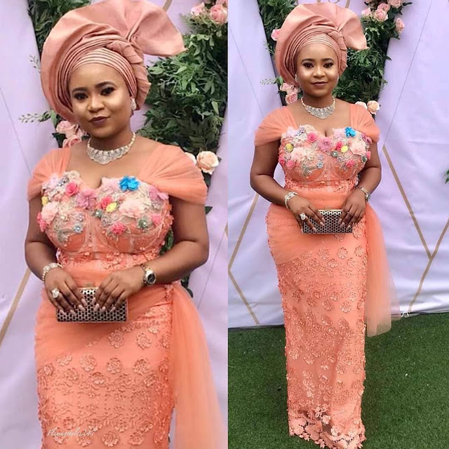 Latest Lovely Asoebi Gown Styles