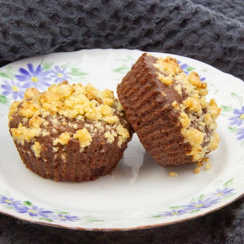 Chocolate Muffins with Almond Crumb