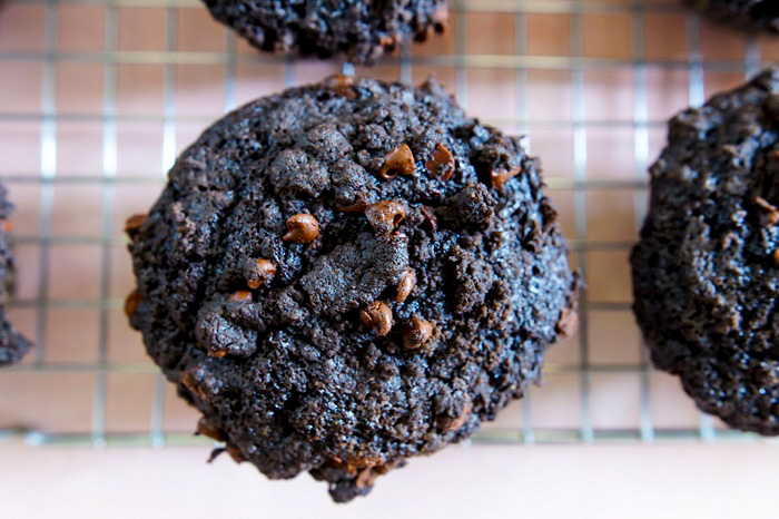 Chocolate Streusel Muffins, top view