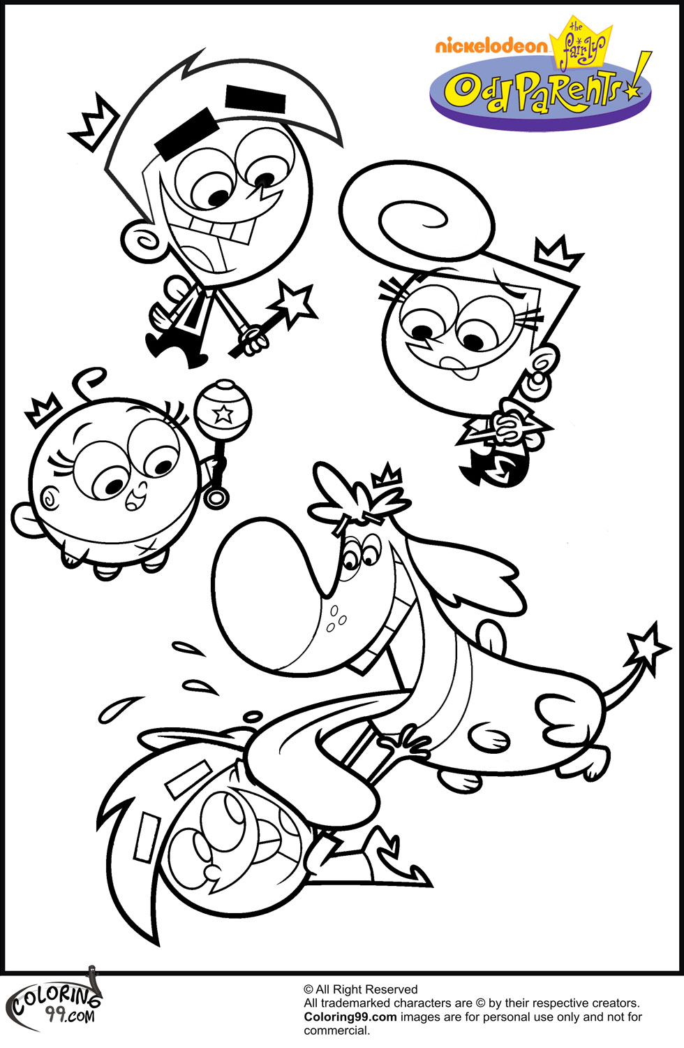 Fairly oddparents printable fairly odd parents coloring pages  - fairly odd parents coloring pages
