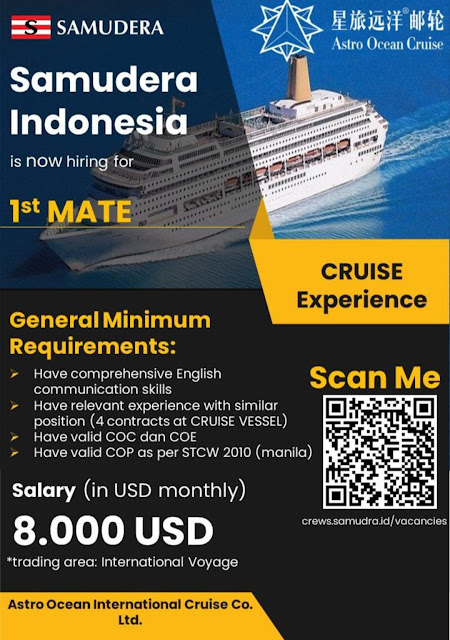 Lowongan Kerja Samudera Indonesia Cruise Line Agustus 2023
