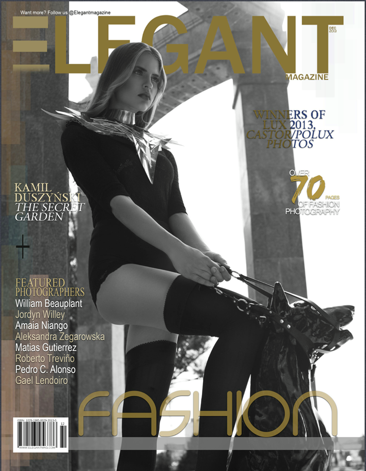 Magazine Cover : Karolina Warzecha Magazine Photoshoot Pics on Elegant Magazine January 2014 Issue 