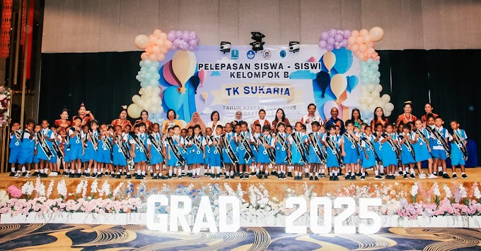 PELEPASAN SISWA-SISWI KELOMPOK B TK SUKARIA BIAK ANGKATAN KE-53 TAHUN AJARAN 2024/2025