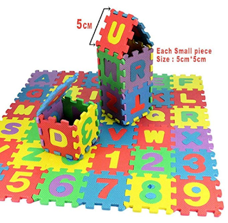 Cidere 36PCS Baby Kids Alphanumeric Educational Puzzle Foam Mats Blocks Toy Gift Puzzle Play Mats