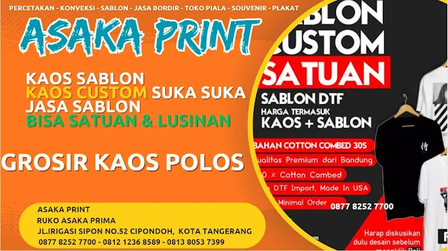 asaka sablon, sablon cipondoh, sablon tangerang,sablon kaos,jasa sablon kaos,cara sablon kaos,sablon kaos manual,sablon kaos terdekat,sablon kaos tangerang,vendor sablon kaos,sablon kaos murah,tempat sablon kaos,sablon kaos satuan,jasa sablon kaos cipondoh,sablon kaos murah cipondoh,vendor kaos sablon tangerang,jasa sablon kaos terdekat cipondoh,sablon kaos tangsel,jasa sablon kaos murah,vendor kaos sablon di tangerang,jasa sablon kaos tangerang,tempat sablon kaos tangerang