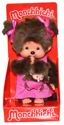  MONCHHICHI Madre con bebé  Vestido color rosa : muñeco - peluche  Producto Oficial Serie Clan 2018 | Sekiguchi 236200 | A partir de 3 años  COMPRAR ESTE JUGUETE 