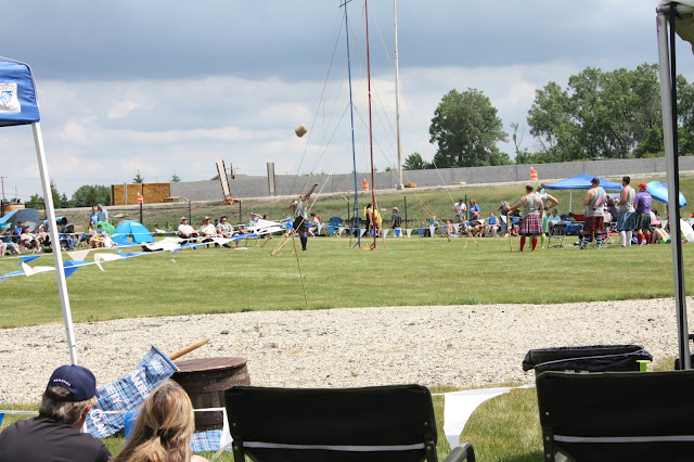 Haggis toss at the Highland Games in Itasca, IL