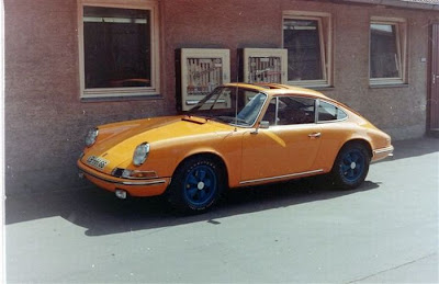 Factory of  Porsche back in 1972 old photos
