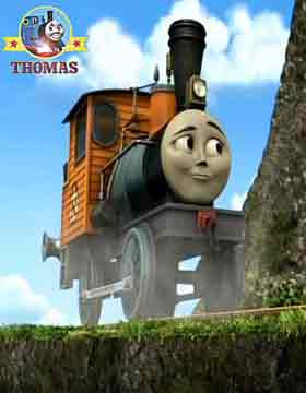 Thomas the tank engine and friends Toby the steam engine felt terrible must listen to Dash the loco