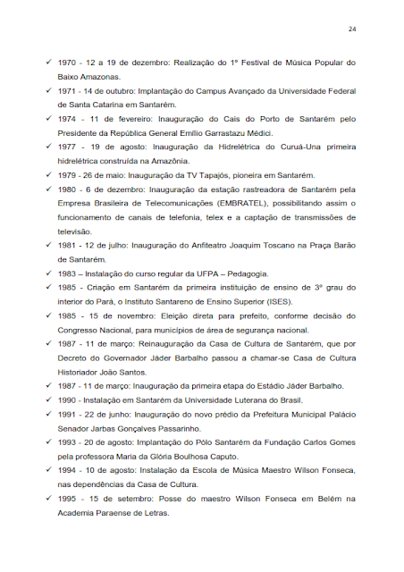 INVENTÁRIO DA OFERTA E INFRA ESTRUTURA TURÍSTICA DE SANTARÉM – PARÁ – AMAZÔNIA – BRASIL - 2010 / ANO BASE 2010