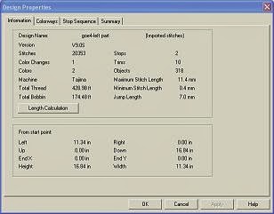 design properties goe4 - left part 