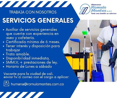 📂 Empleo en Cali Hoy empleos varios Romulo  montes  💼 | Enero 2023