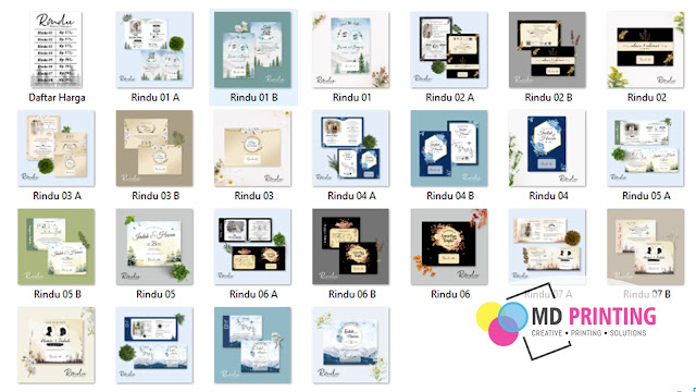 File Mockup / Katalog Digital Blangko Undangan Rindu Full Album