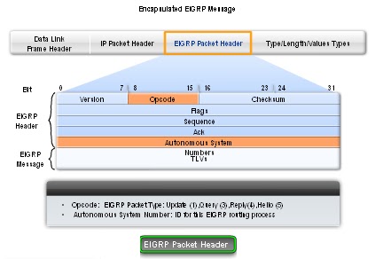 Ethernet Header on Eigrp Packet Header In The Figure