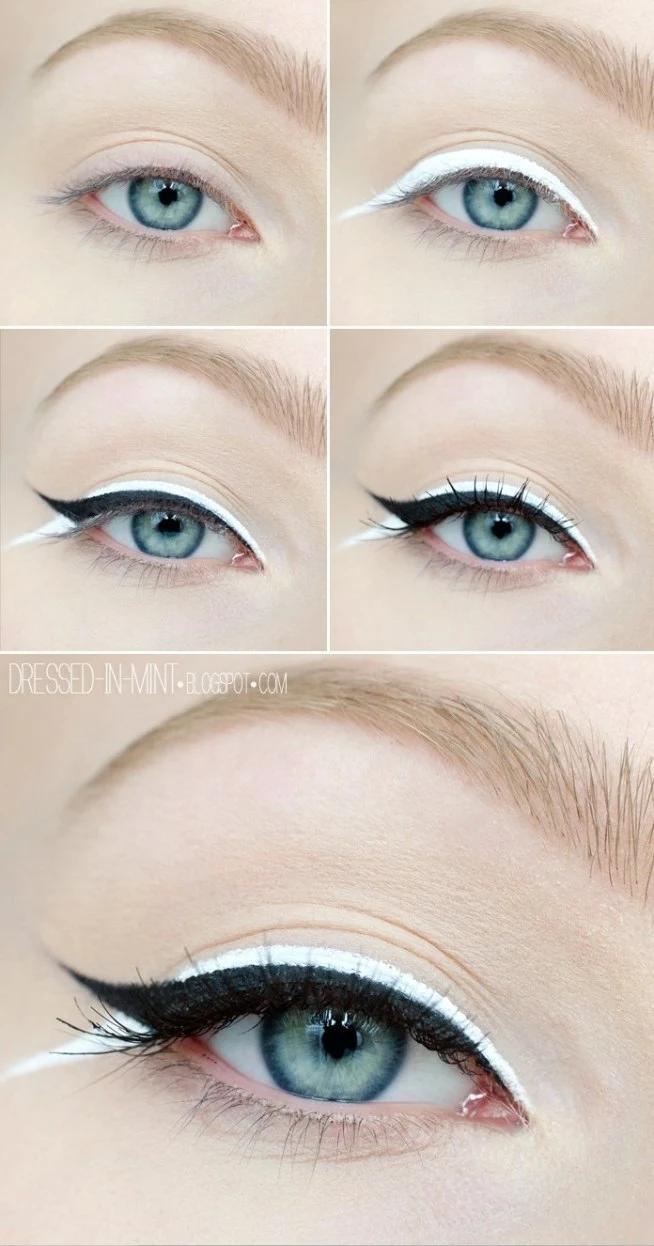 Beautiful Black White Eyeliner Tutorial Emaggy