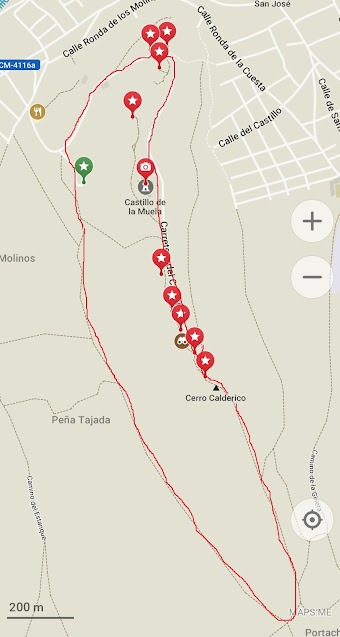 mapa de ruta molinos de viento Consuegra