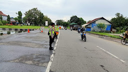 Situasi Terkini Jalur Arteri Pantura Pos Pam Pilangsari Arah Jakarta Menuju Cirebon Terpantau Lancar