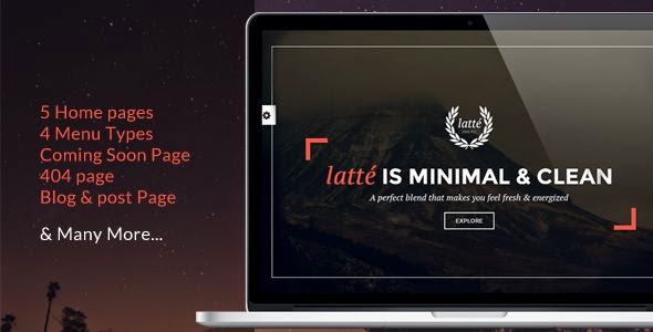 latte - One Page Creative Template