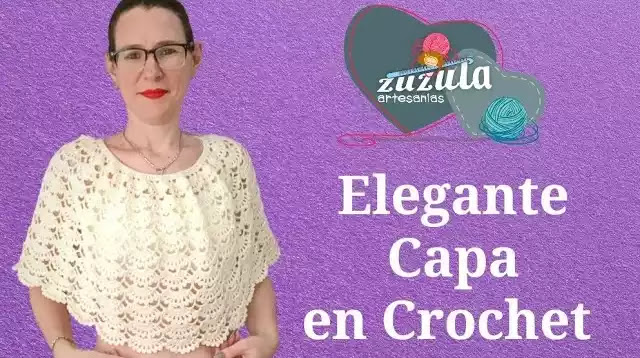 CREA FACIL Y RAPIDO un Sofisticado Poncho a Crochet