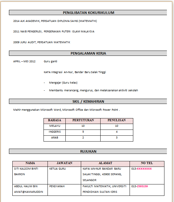 Surat Rasmi Rayuan Sambung Belajar - Surat R